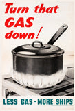 POSTCARD (Pack of 10):  Turn That GAS Down! ML0099
