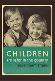 POSTCARD (Pack of 10): ‘Children Are Safer In The Country'. ML0093