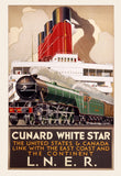 POSTER (Pack of 10): LNER Cunard White Star. ML0087