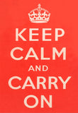 POSTCARD (Pack of 10): Keep Calm And Carry On - Red. ML0092