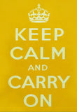 POSTCARD (Pack of 10): Keep Calm And Carry On - Yellow. ML0090