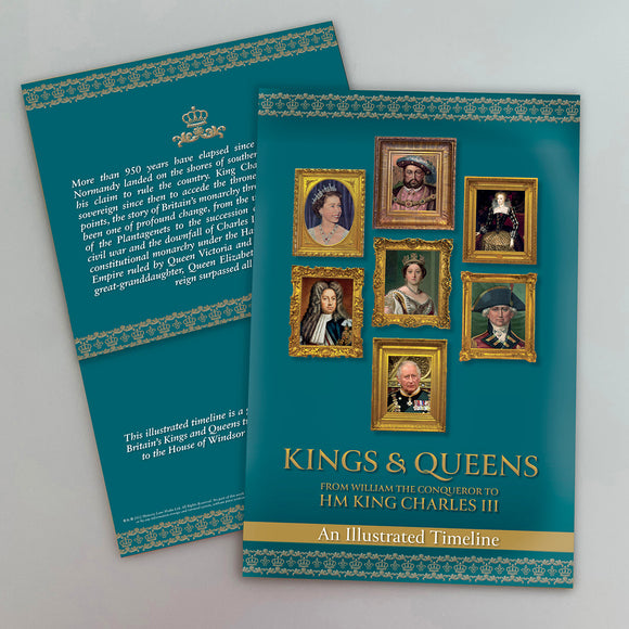 Illustrated Timeline: 'Kings & Queens - from William the Conqueror to HM King Charles III'