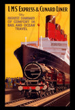 POSTCARD (Pack of 10): LMS Express & Cunard Liner. ML0057