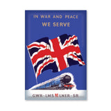 MAGNET (Pack of 10): In War And Peace We Serve. ML0068
