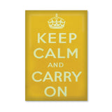 MAGNET (Packs of 10): Keep Calm And Carry On - Yellow. ML0106
