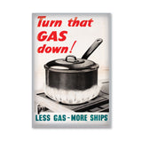 MAGNET (Pack of 10):  Turn That GAS Down! ML0115