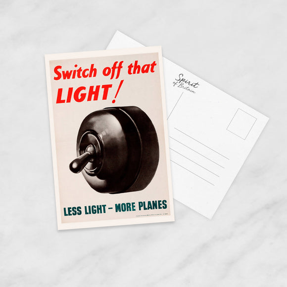 POSTCARD (Pack of 10): Switch Off That LIGHT! ML0098