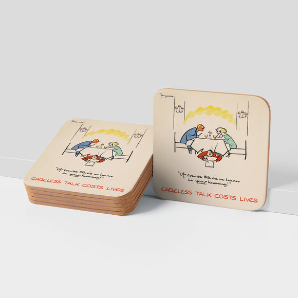 COASTER (Pack of 10): 'Of Course There's No Harm In Your Knowing!' ML0013