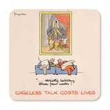COASTER (Pack of 10): 'Strictly Between These Four Walls!' ML0014