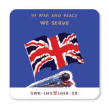 COASTER (Pack of 10): In War And Peace We Serve. ML0076