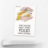 MAGNET (Pack of 10): 'And Please Don't Throw Food Away Either!' - RAF. ML0121