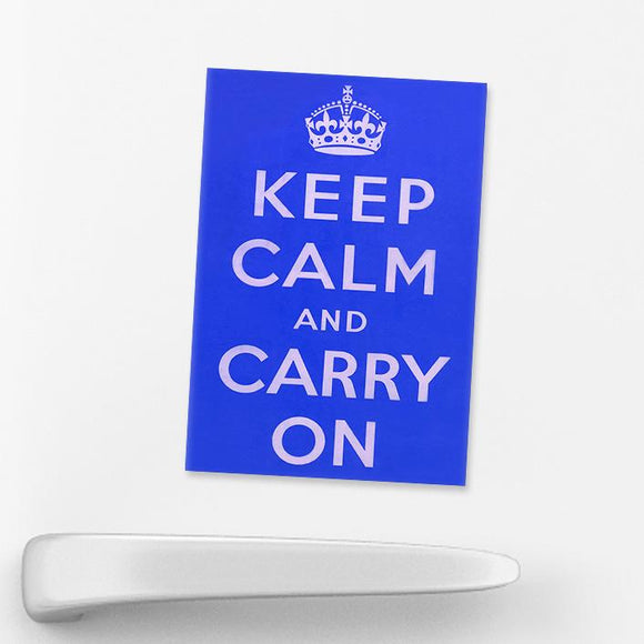 MAGNET (Pack of 10): Keep Calm And Carry On - Blue. ML0107