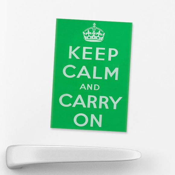 MAGNET (Pack of 10): Keep Calm And Carry On - Green. ML0105