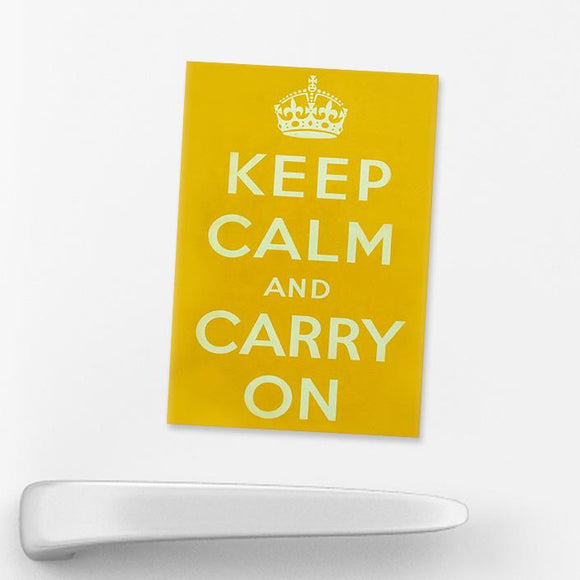 MAGNET (Packs of 10): Keep Calm And Carry On - Yellow. ML0106